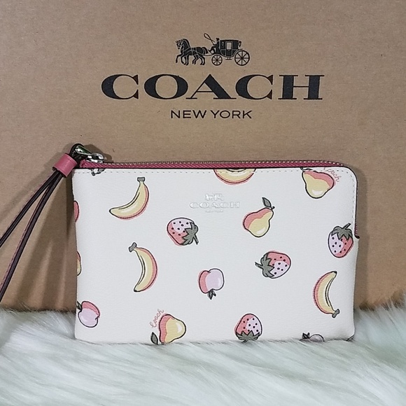 NWT Coach Mix Fruit Corner Zip - Picture 1 of 6